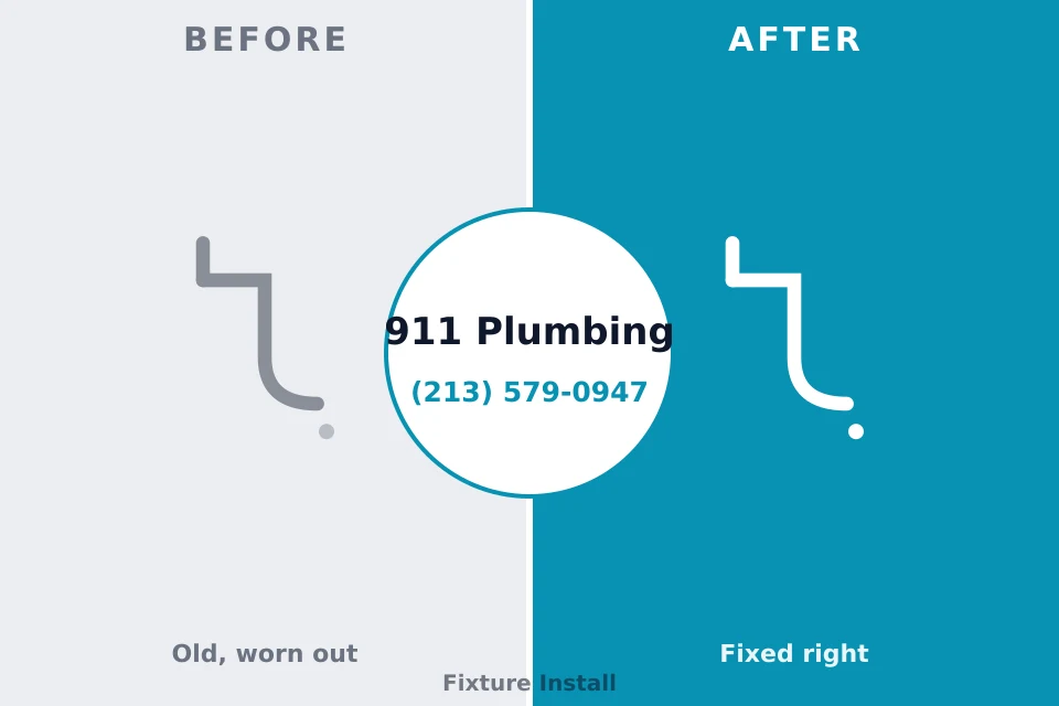 Before and after: plumbing repair New Market, MD